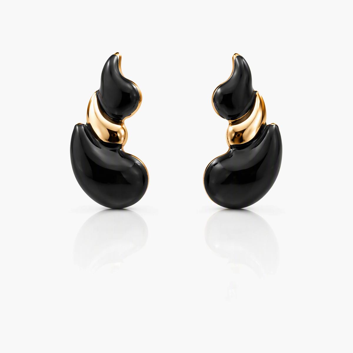 Trendy Asymmetric Link Earrings