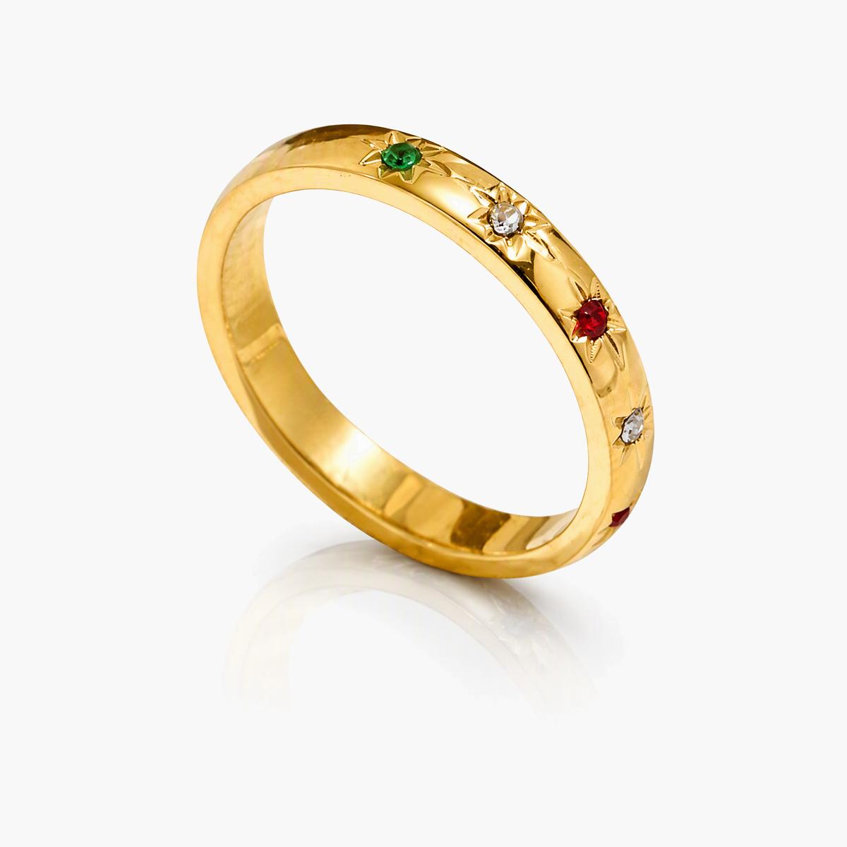 Dainty Star Band Ring