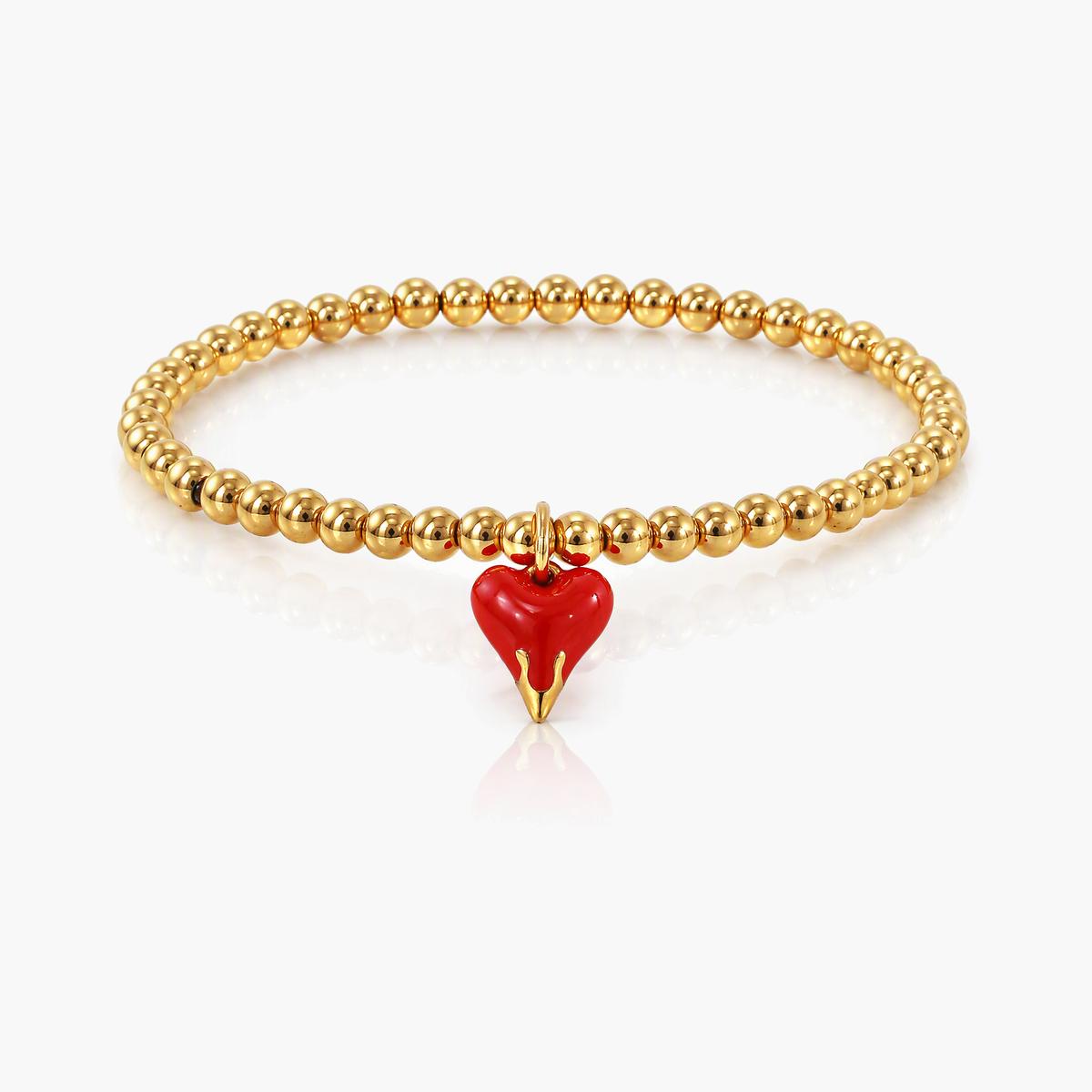 Dainty Heart Charm Bracelet