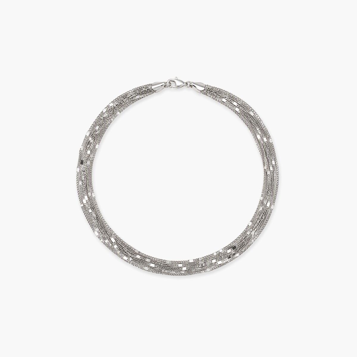 Multi Strand Slider Chain Necklace