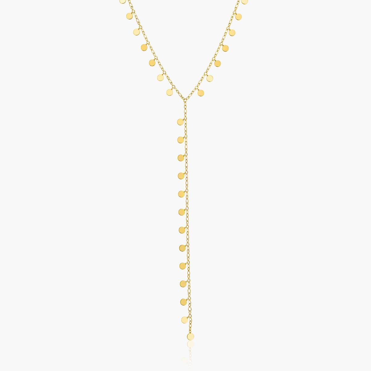 Dainty Disc Chain Y-Necklace