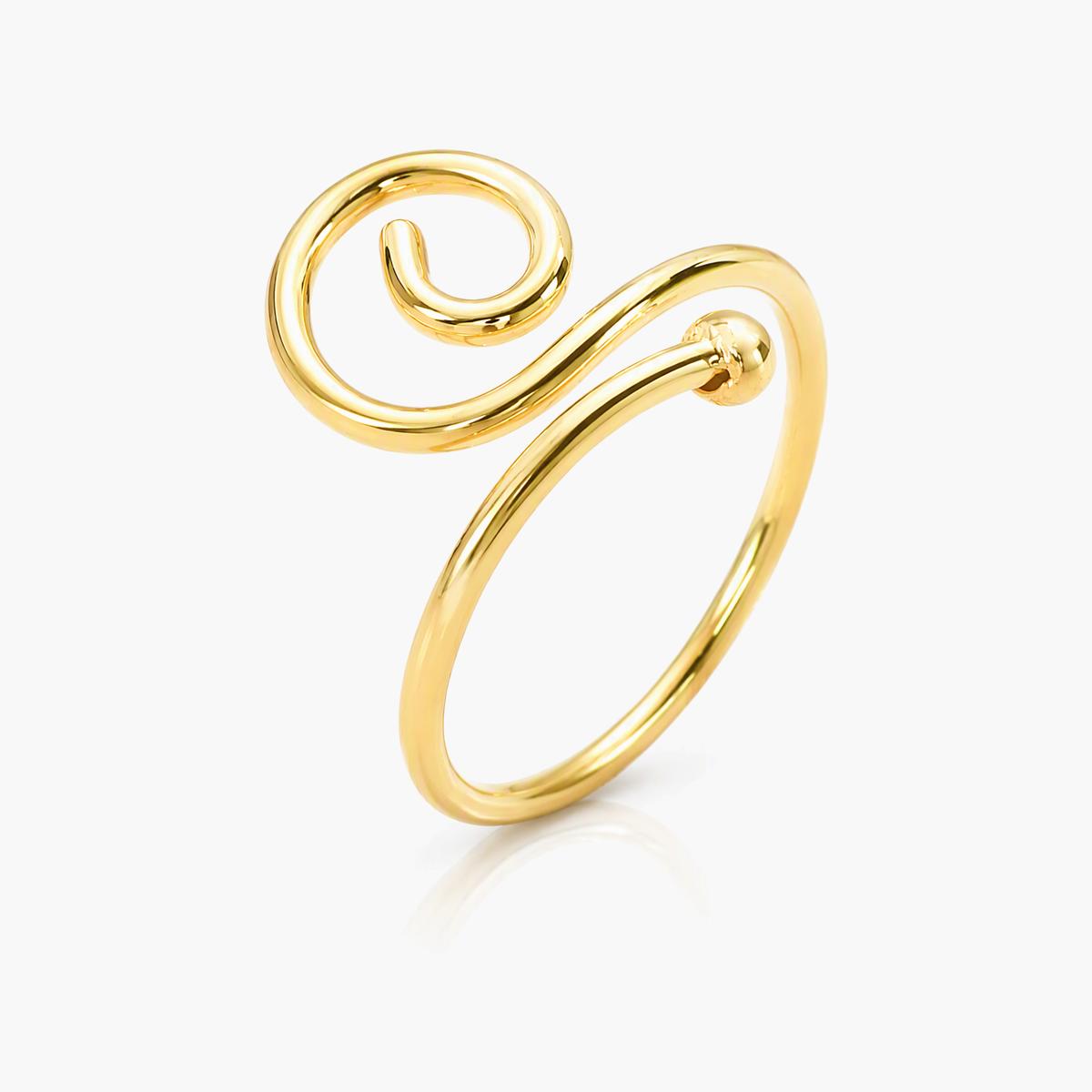 Dainty Spiral Open Ring
