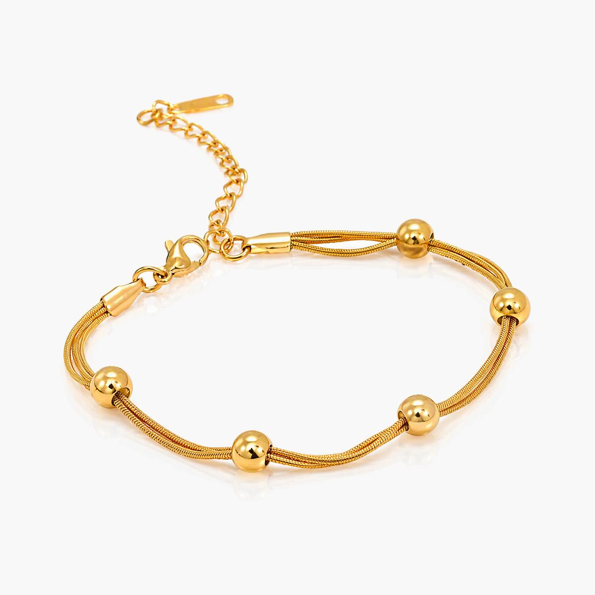 Beaded Snake Chain Bracelet