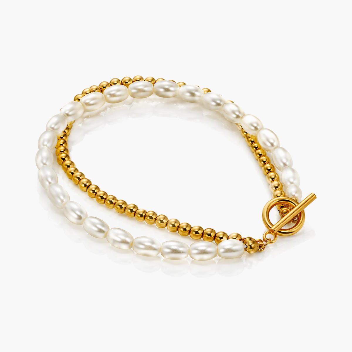 Elegant Pearl Beaded Bracelet