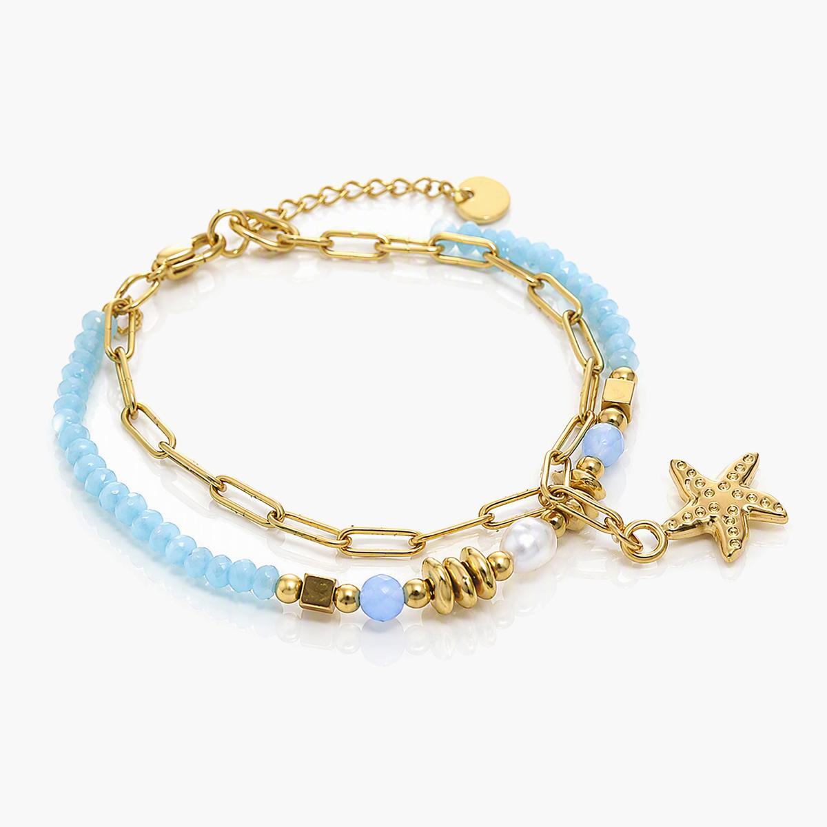 Boho Starfish Charm Bracelet
