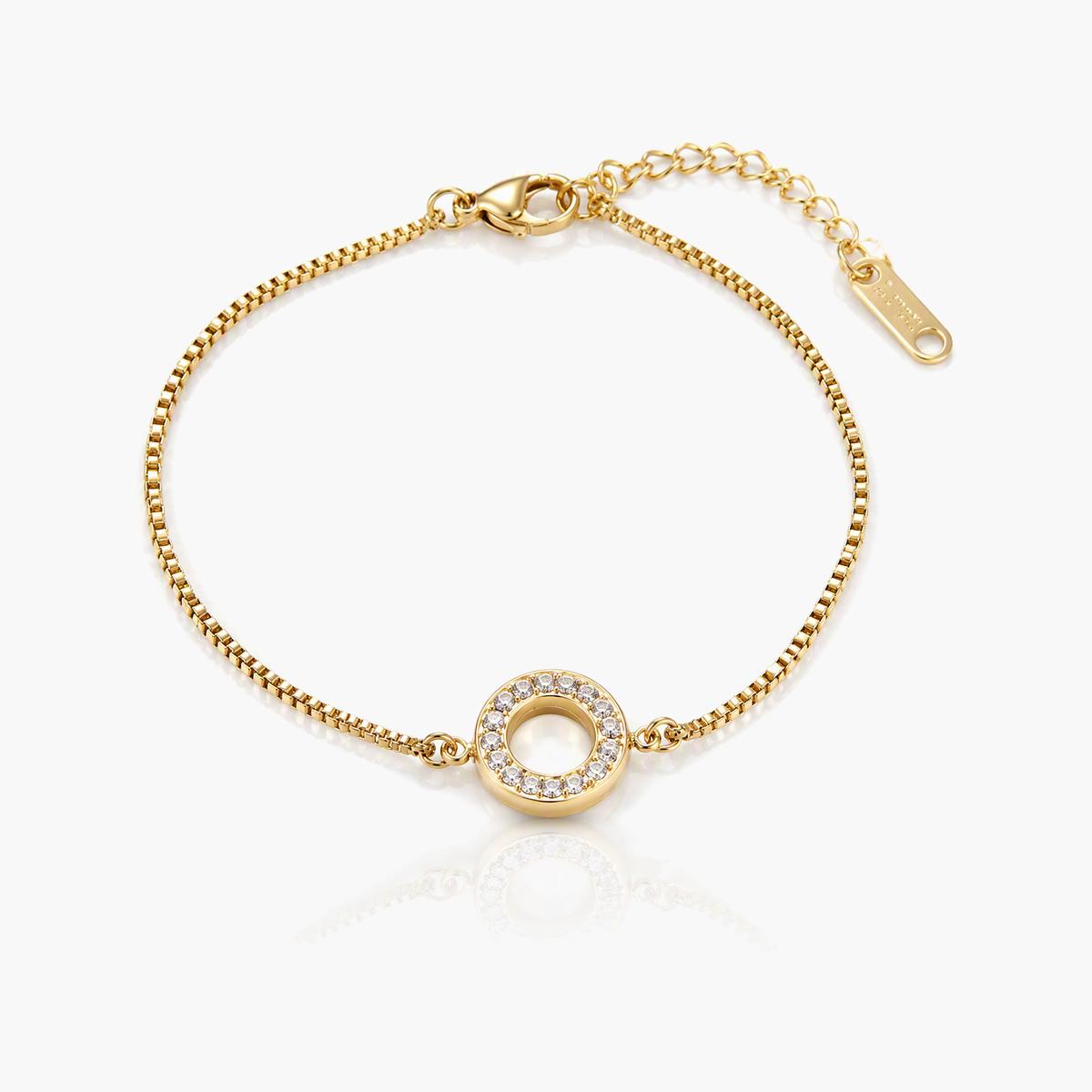 Dainty Circle Charm Bracelet