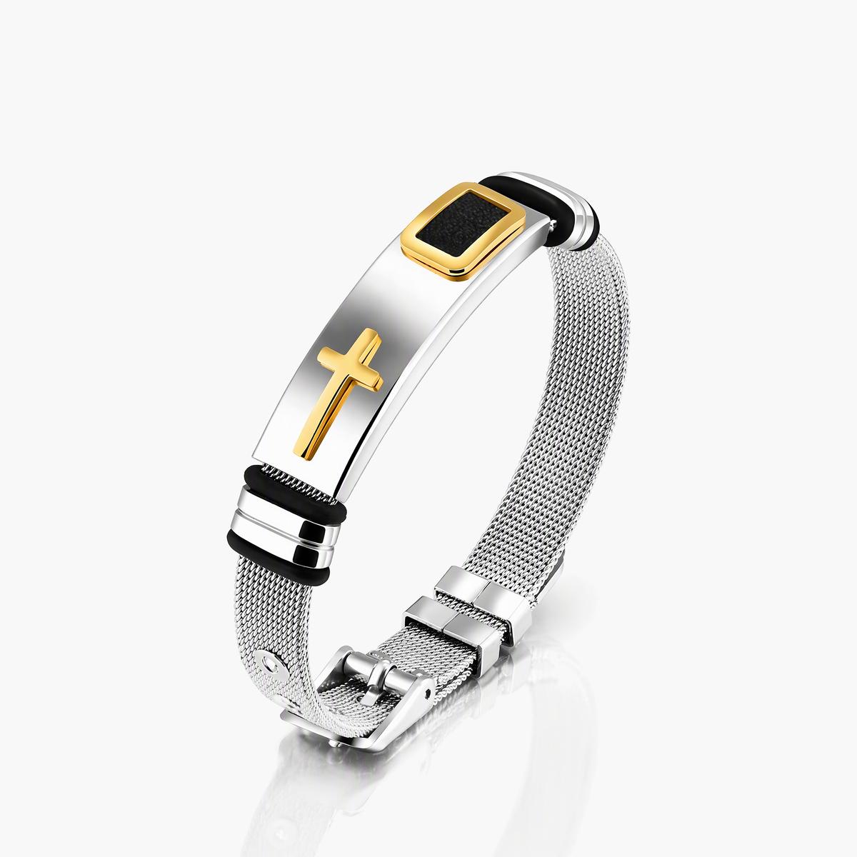 Minimalist Cross Mesh Bracelet