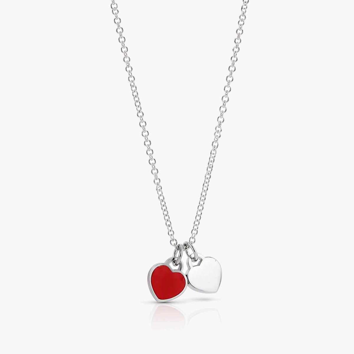 Cute Double Heart Charm Necklace