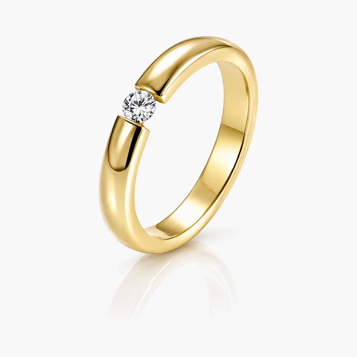 Minimalist Single Stone Ring