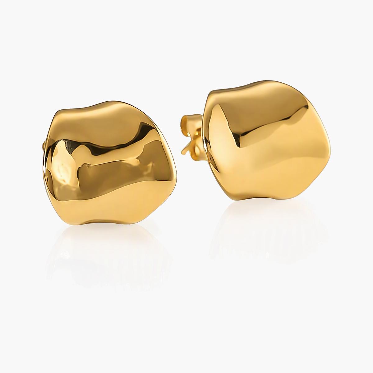 Chunky Irregular Stud Earrings