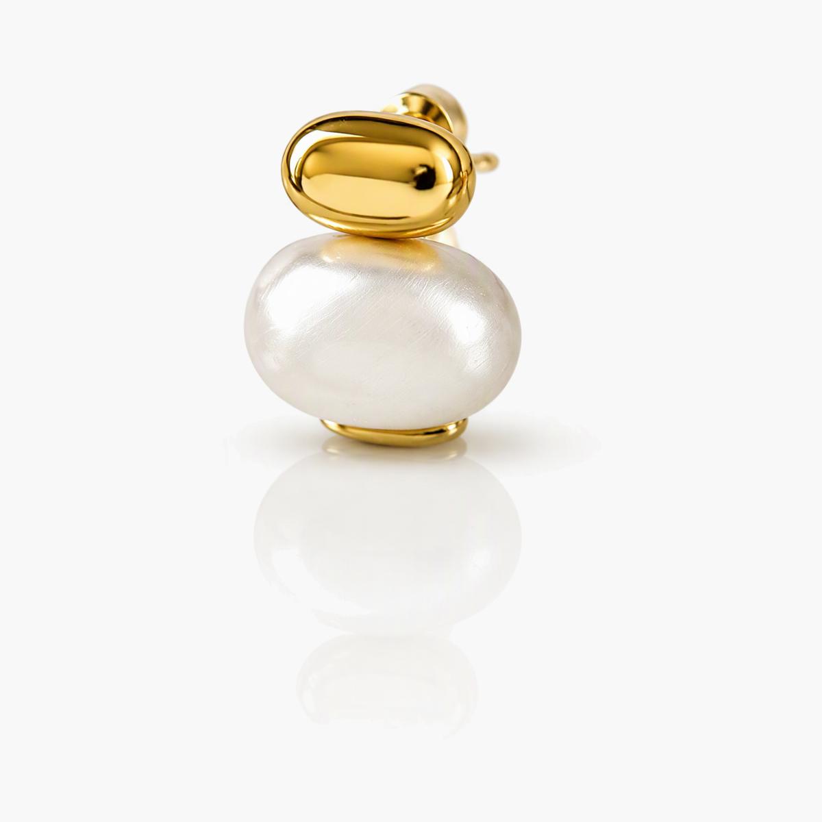 Elegant Double Pearl Stud Earrings
