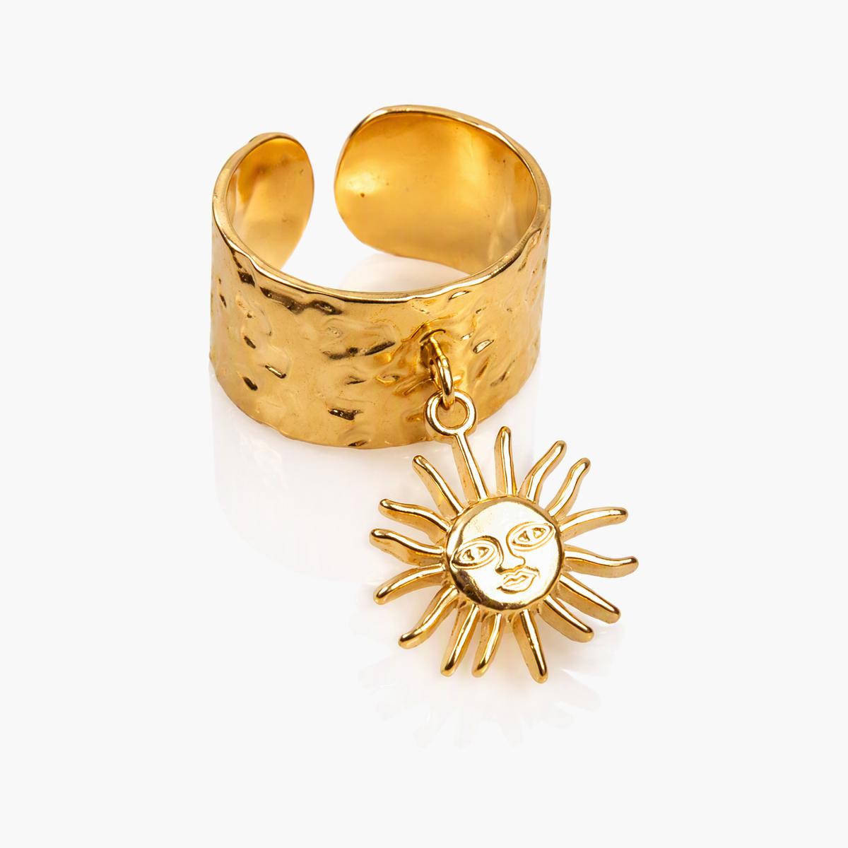 Charm Open Cuff Ring
