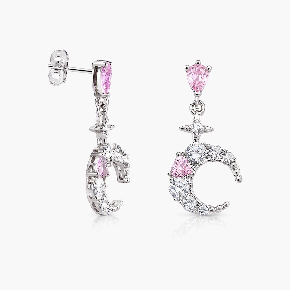 Cute Crescent Moon Drop Earrings