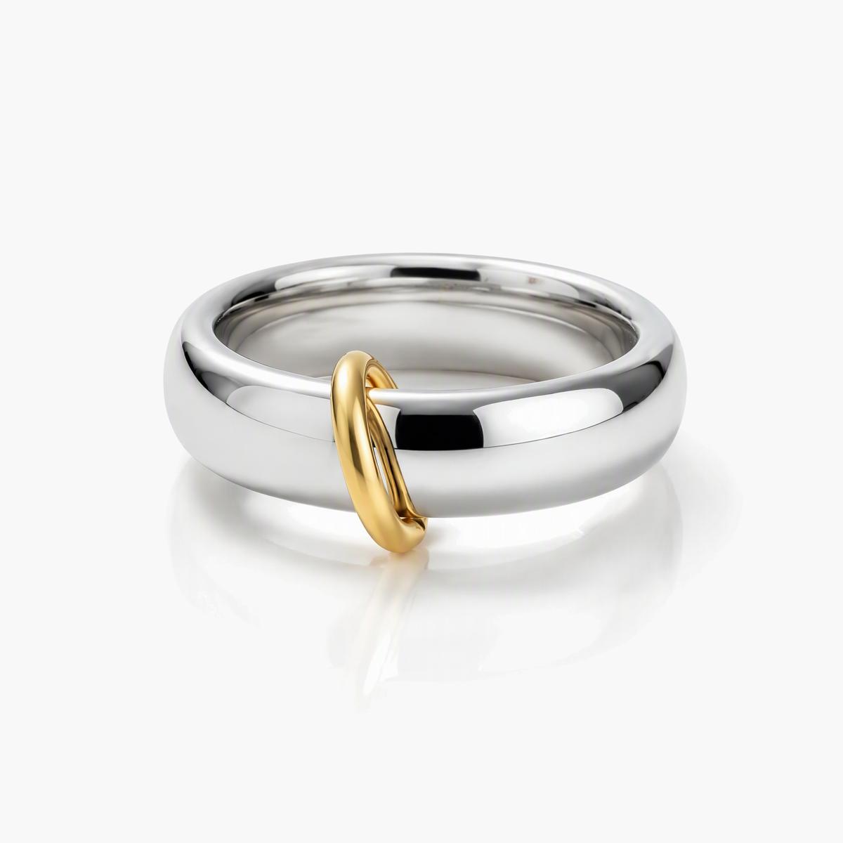 Minimalist Interlocking Band Ring