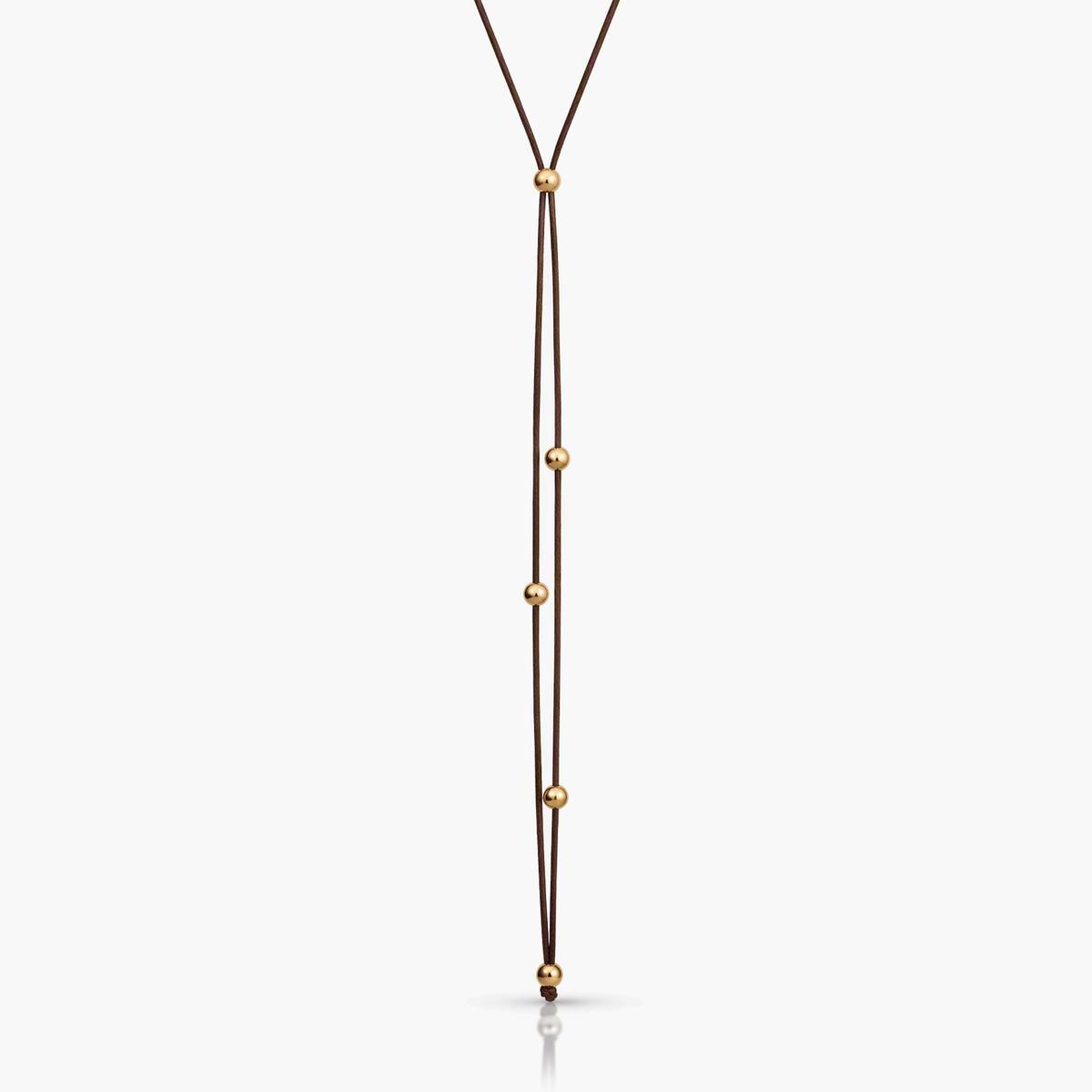 Boho Sphere Bead Lariat Necklace