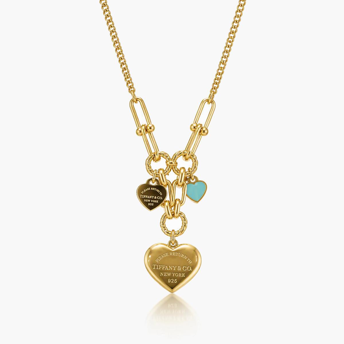 Trendy Heart Charm Necklace