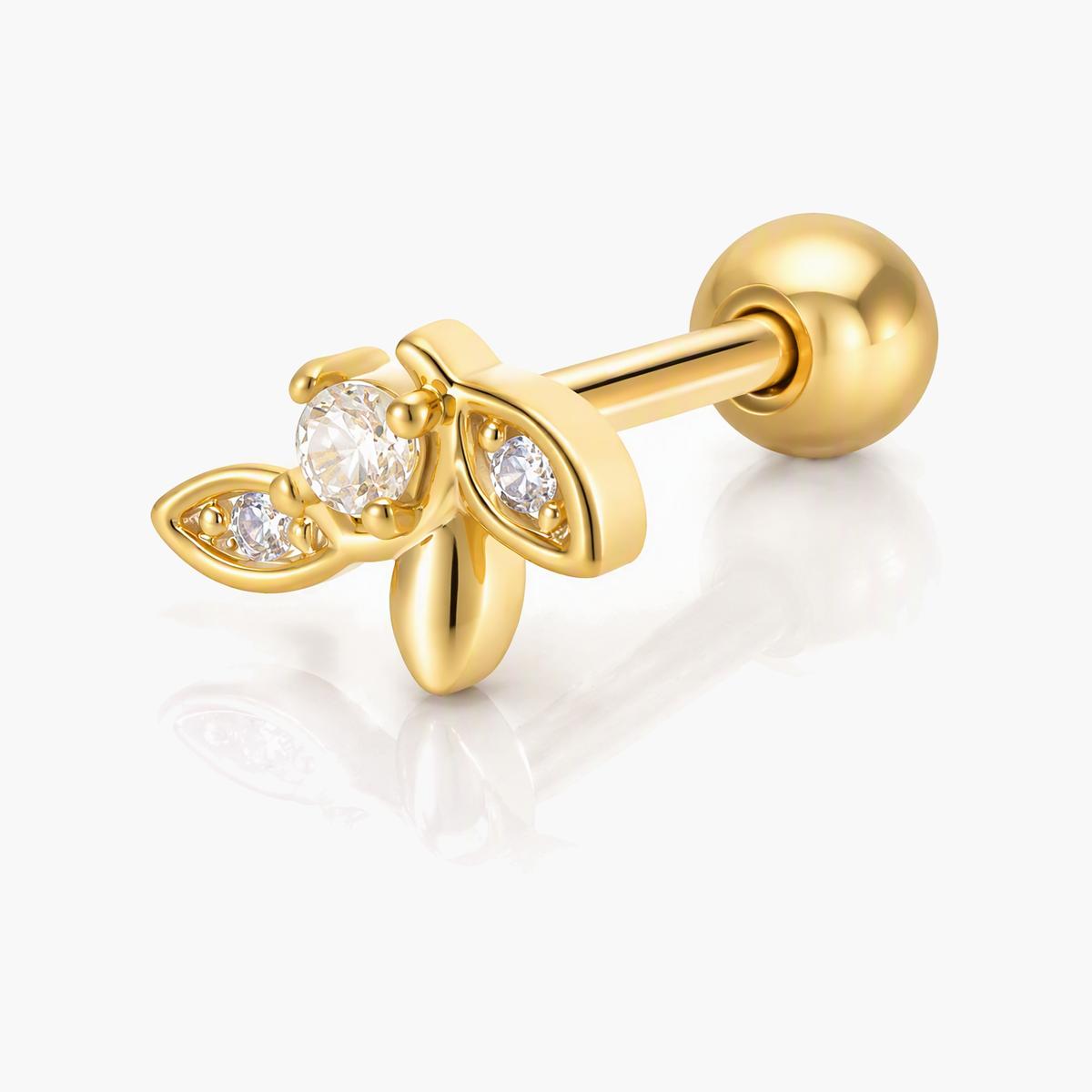 Cute Butterfly Heart Bow Stud Earrings