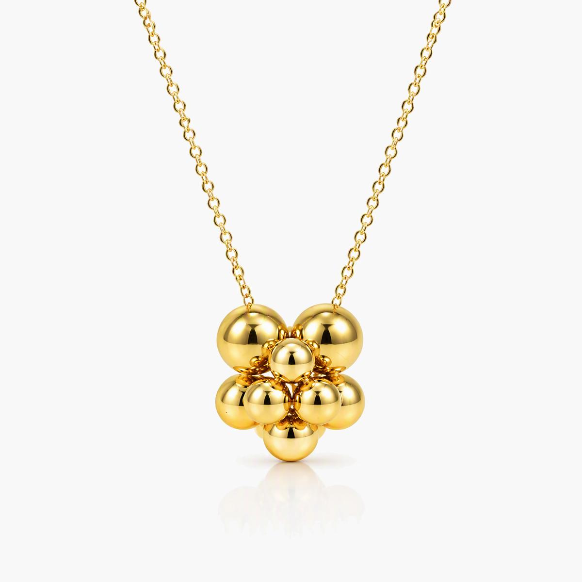 Cluster Ball Pendant Necklace