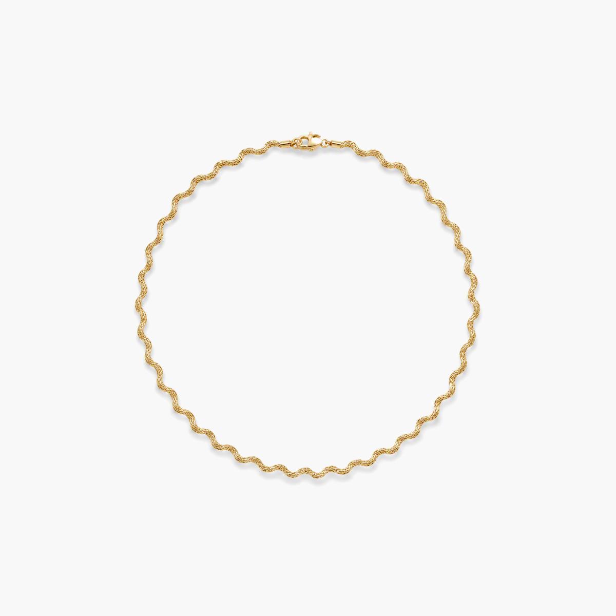 Wavy Foxtail Chain Necklace