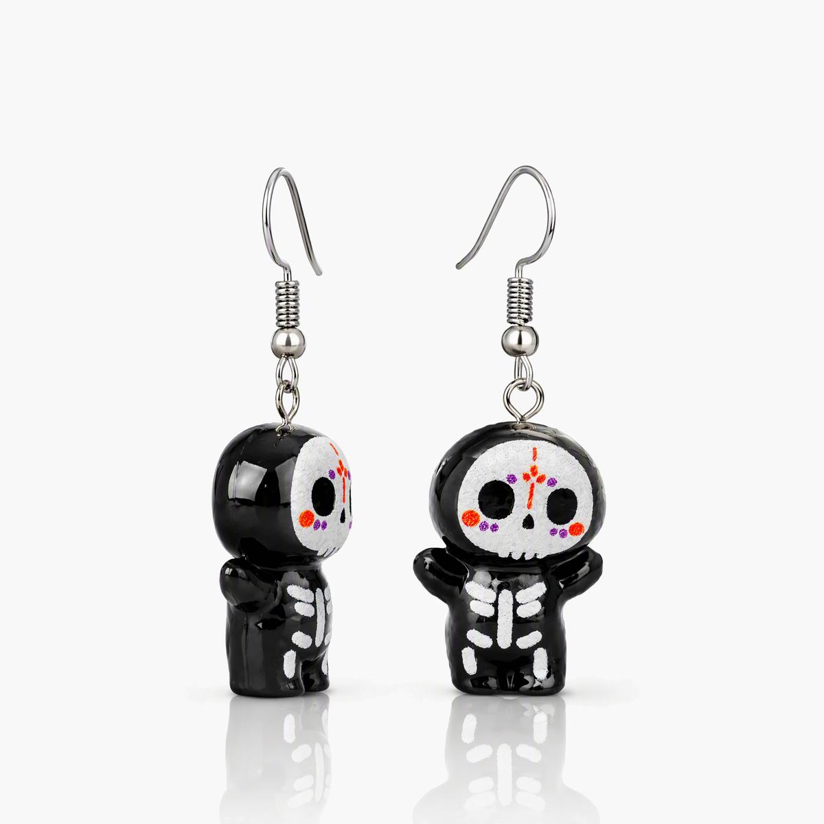 Cute Skeleton Figure Drop Earrings