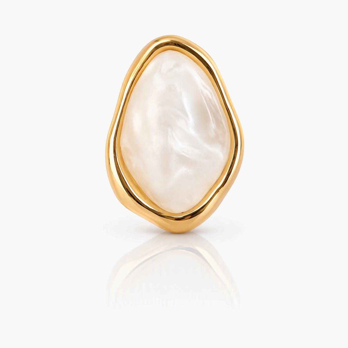 Elegant Irregular Pearl Stud Earrings
