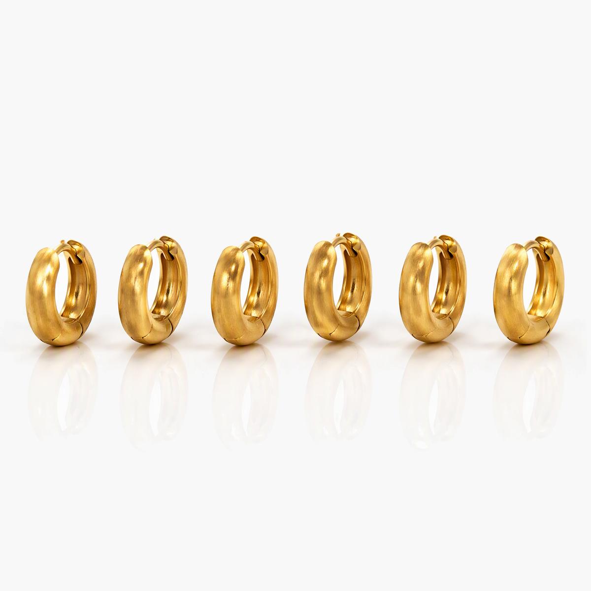 Minimalist Thick Hoop Earrings