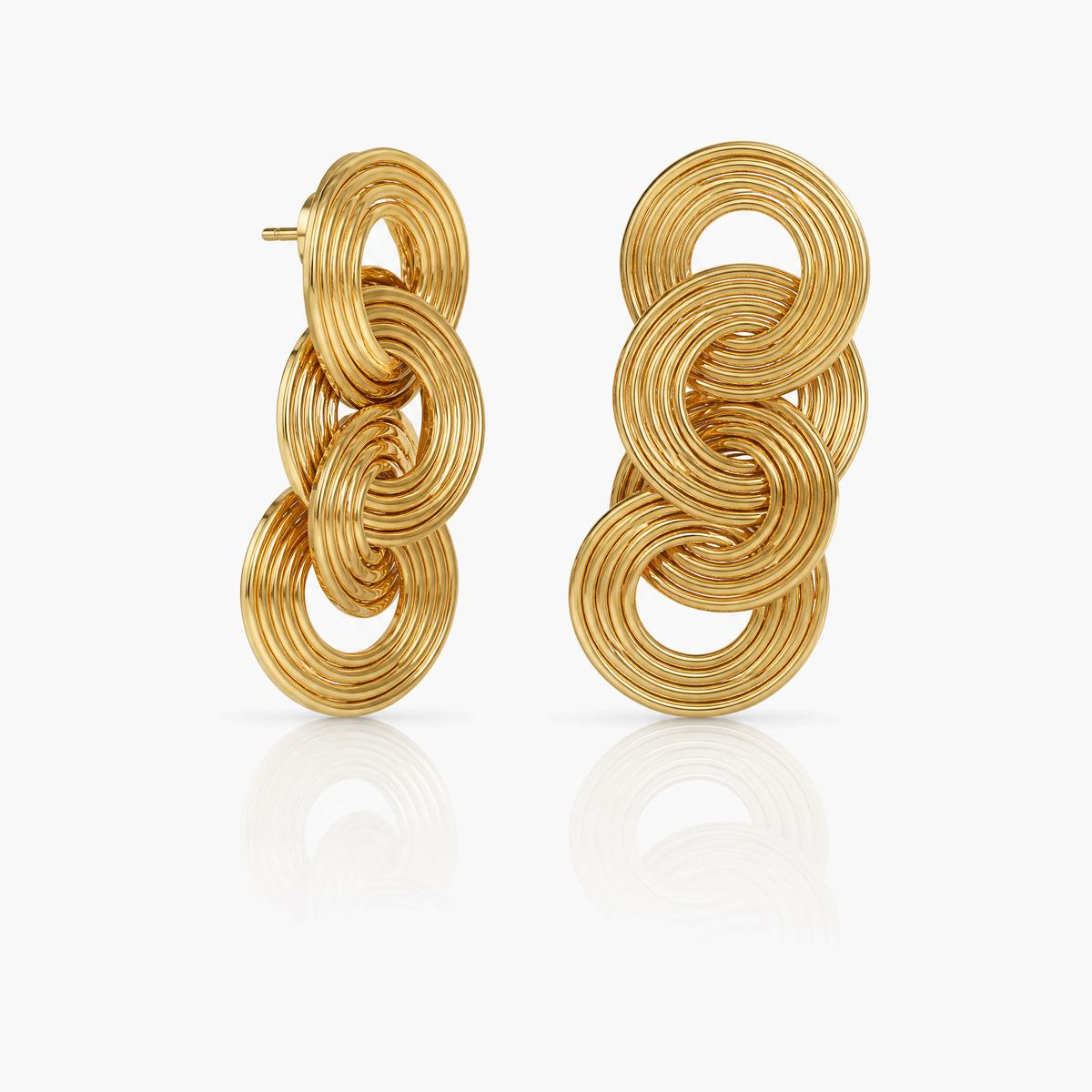 Cascading Flower Drop Earrings