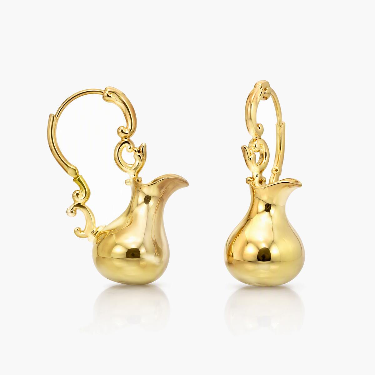 Vintage Gourd Drop Earrings