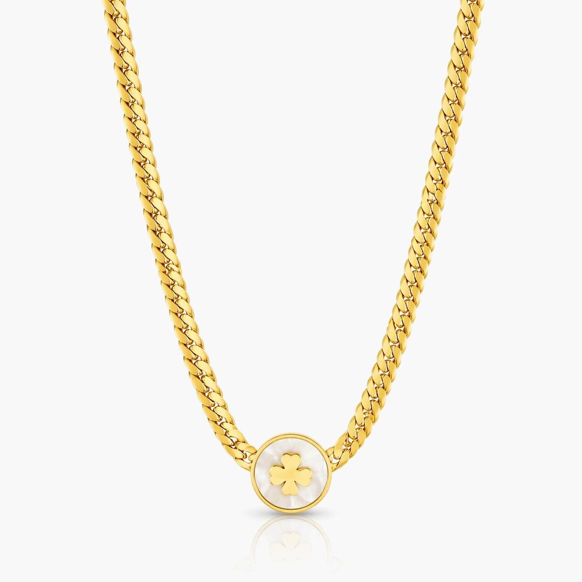Four-Leaf Clover Chain Necklace