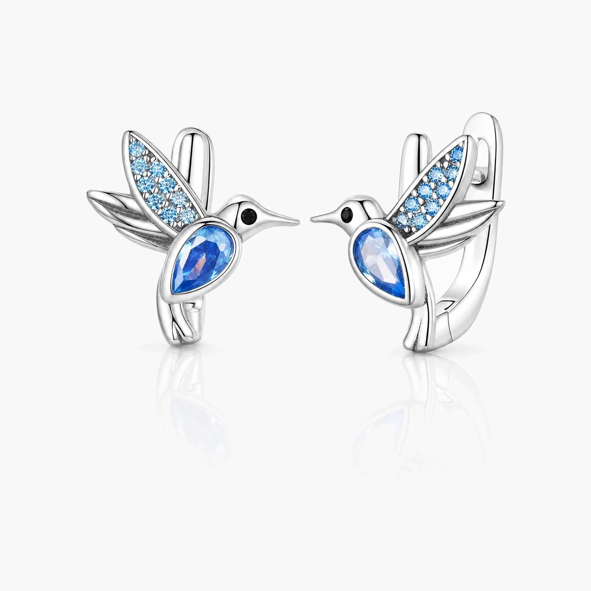 Cute Hummingbird Cuff Earrings