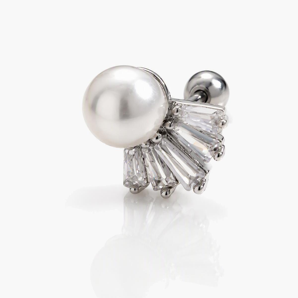 Dainty Pearl Cluster Stud Earrings