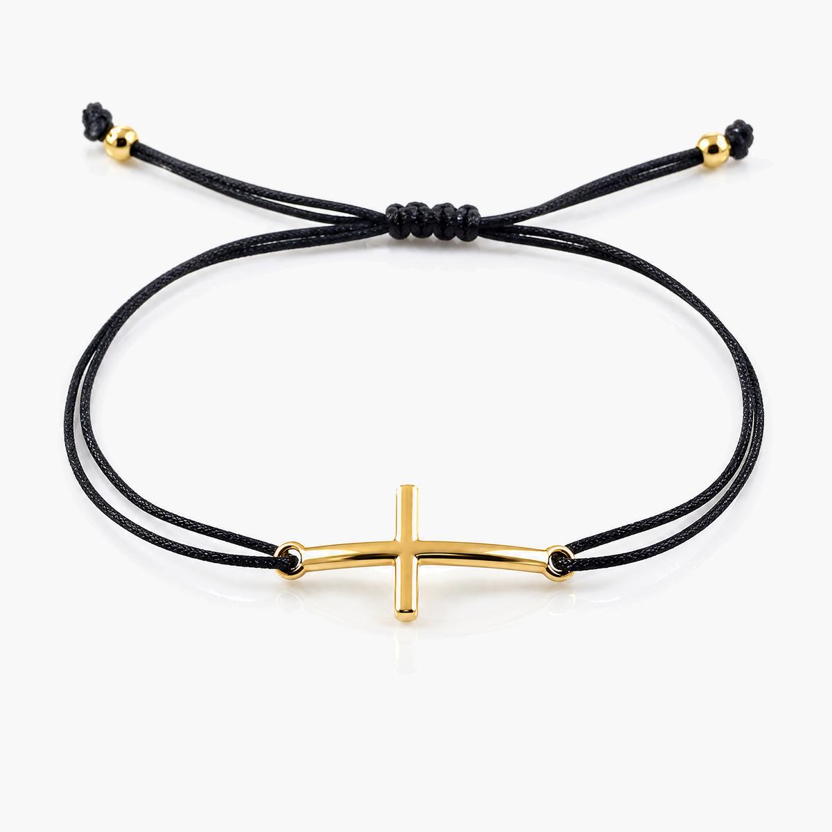Minimalist Horizontal Cross Bracelet