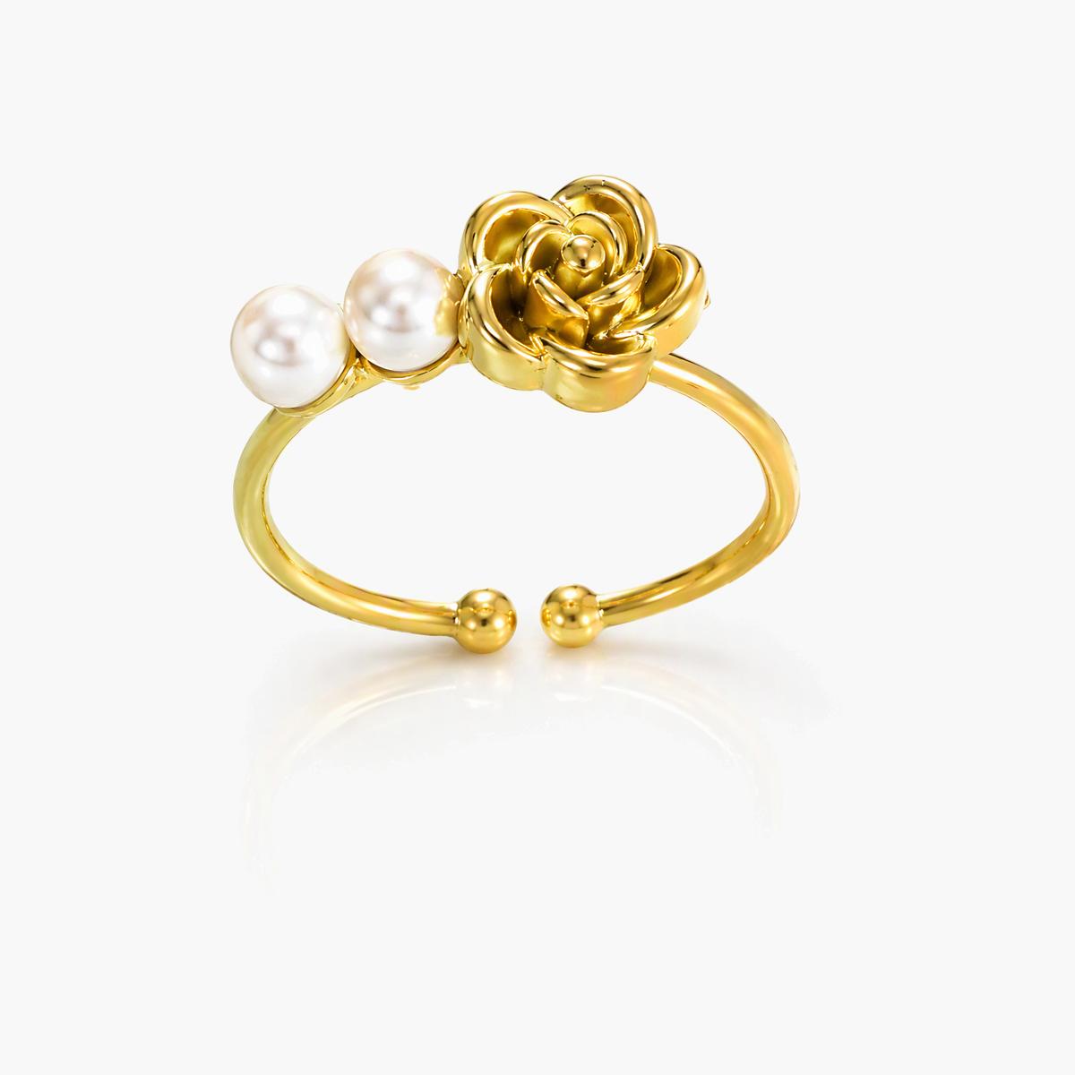 Vintage Rose Flower Ring