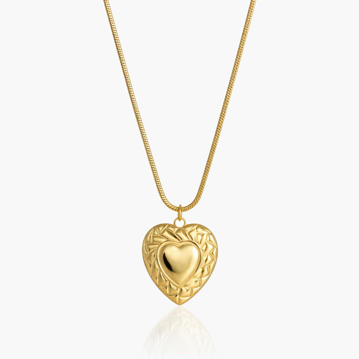 Woven Heart Pendant Necklace