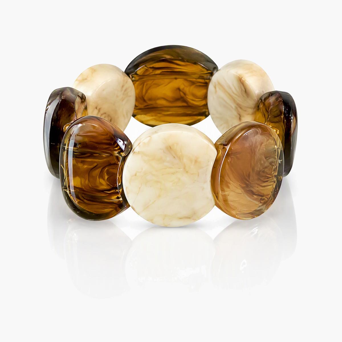 Chunky Marbled Stone Bracelet