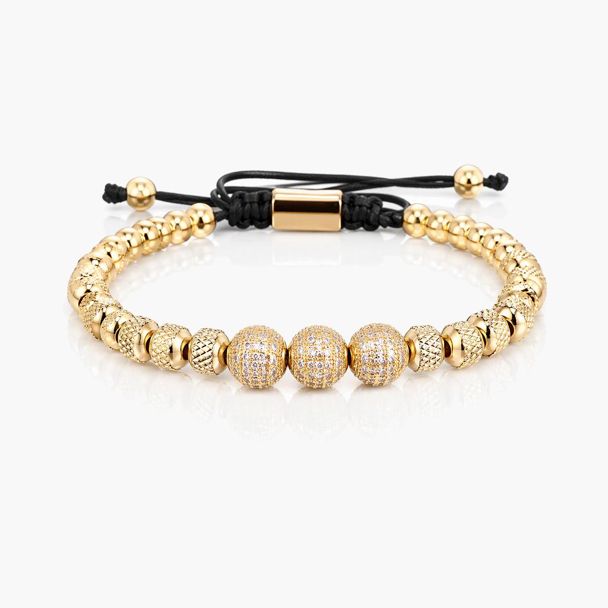 Trendy Pave Bead Bracelet