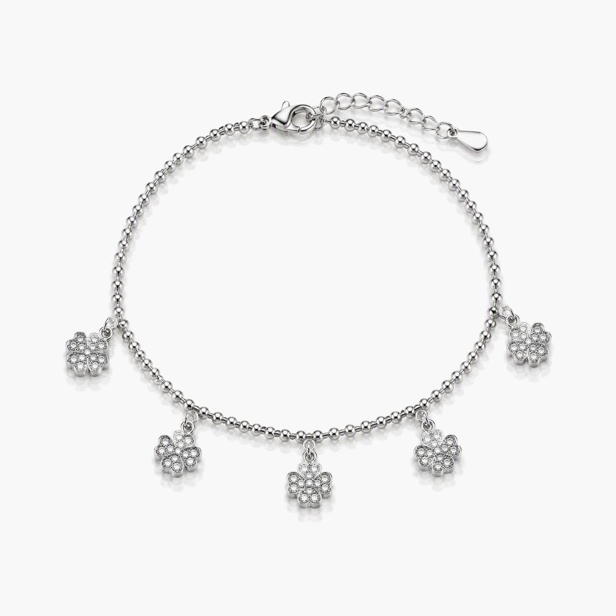 Dainty Four-Leaf Clover Bracelet