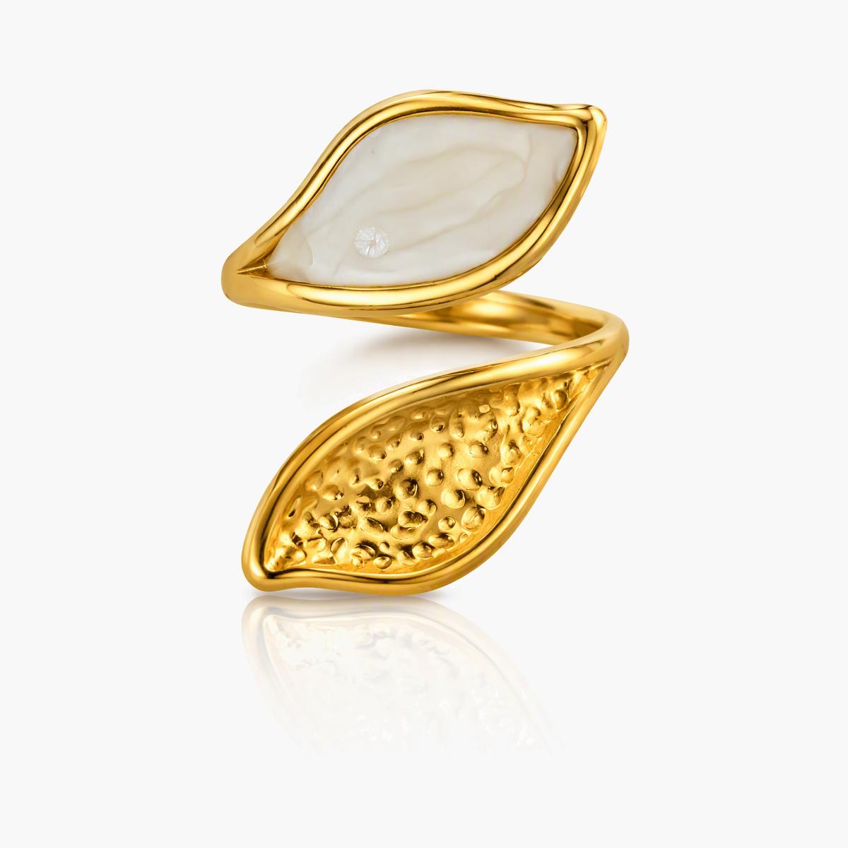 Trendy Triangle Open Cuff Ring