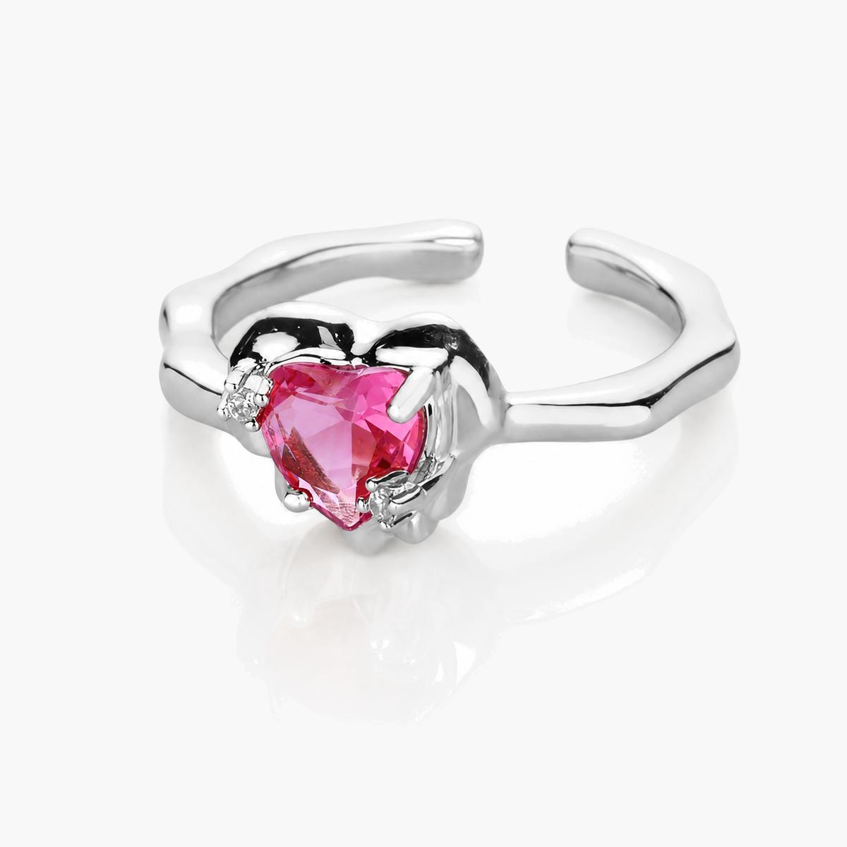 Dainty Motif Open Cuff Ring