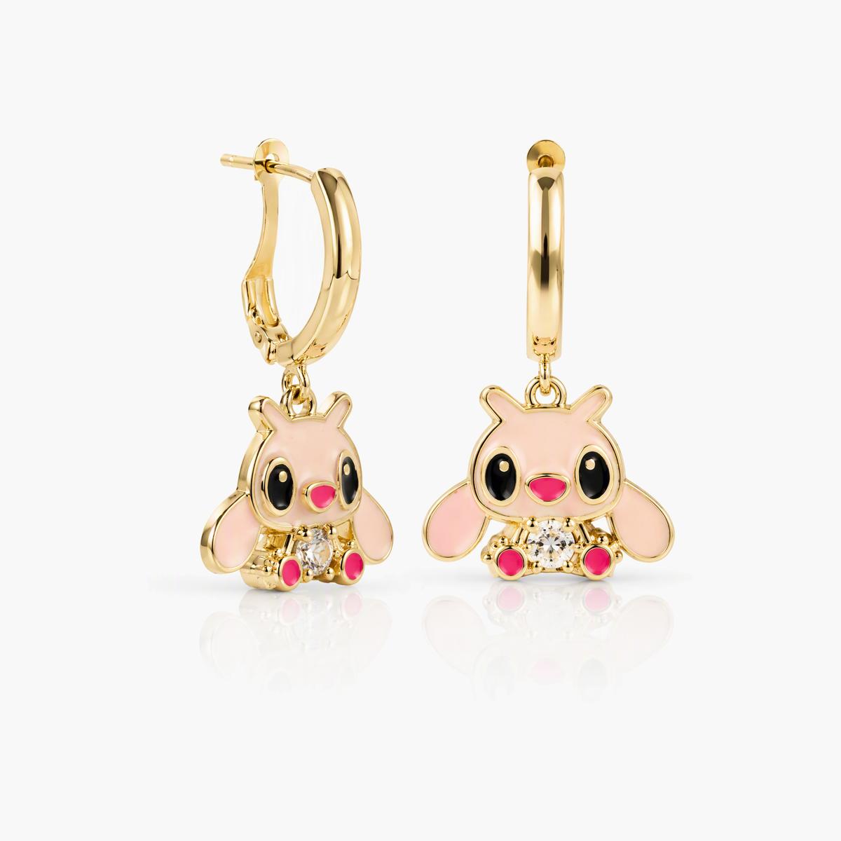 Cute Cartoon Charm Hoop Earrings