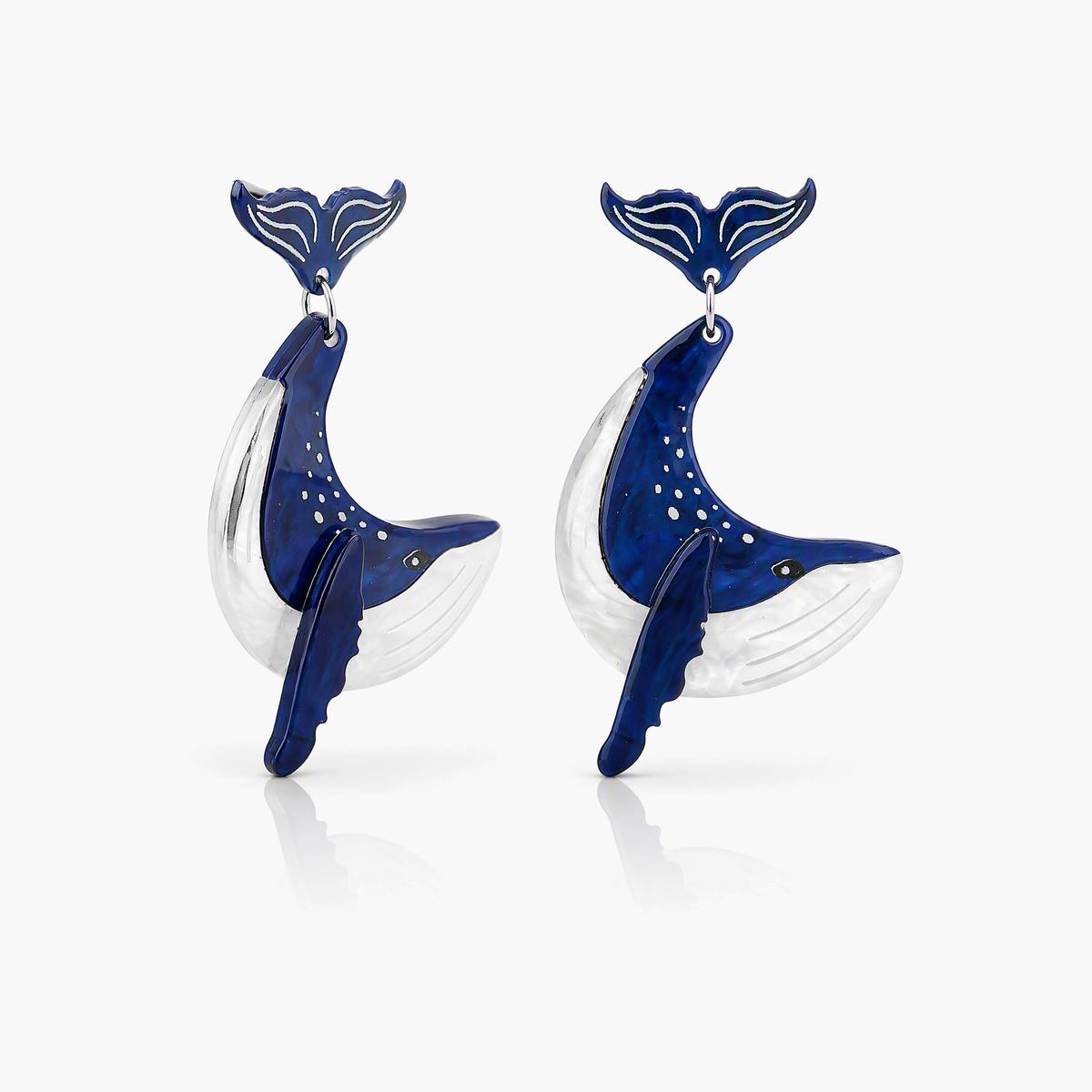Cute Whale Drop Earrings