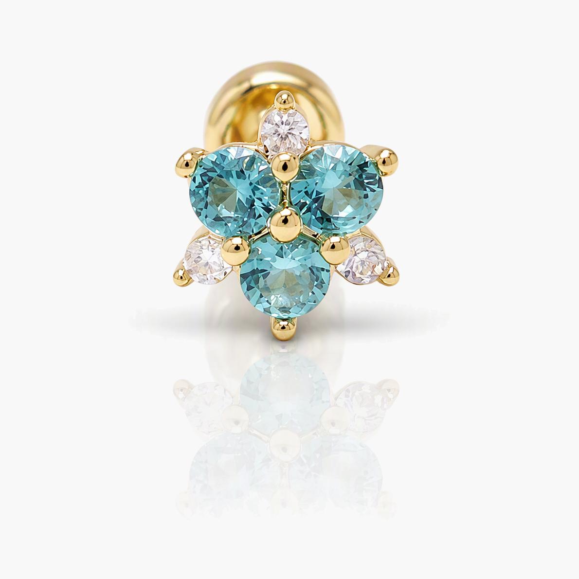 Dainty Flower Cluster Stud Earrings
