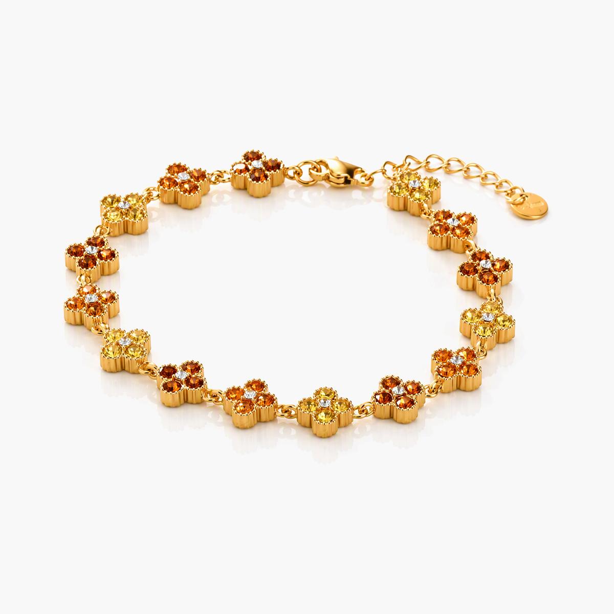 Dainty Four-Leaf Clover Bracelet