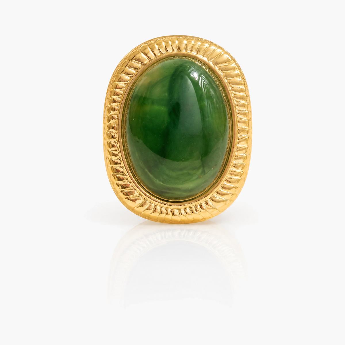 Vintage Oval Stud Earrings