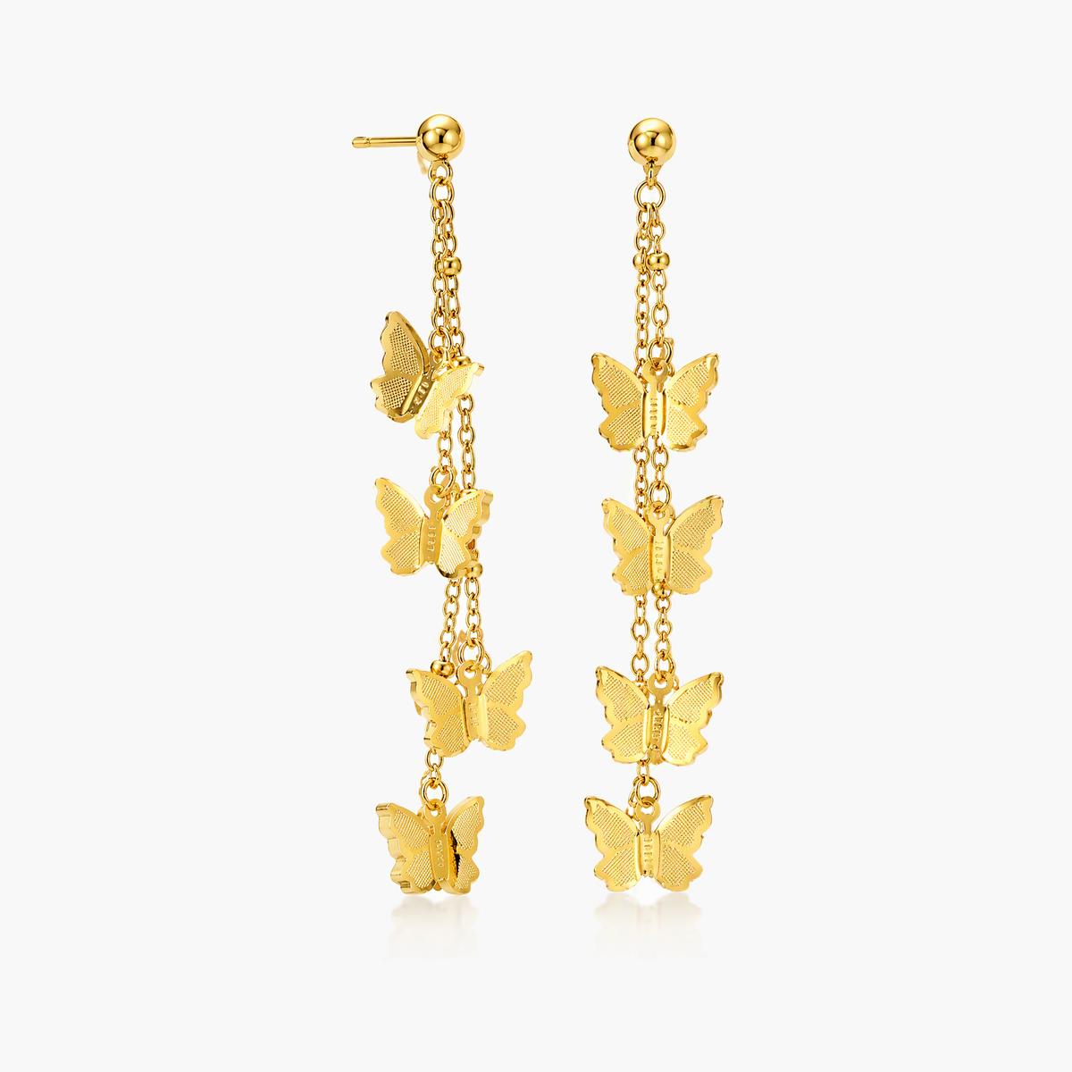 Cute Butterfly Drop Earrings