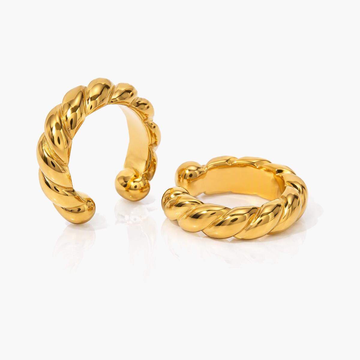 Twisted Open Cuff Earrings