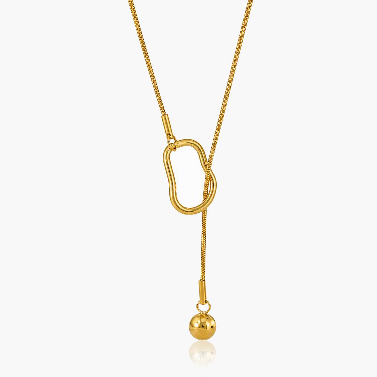 Minimalist Sphere Charm Necklace
