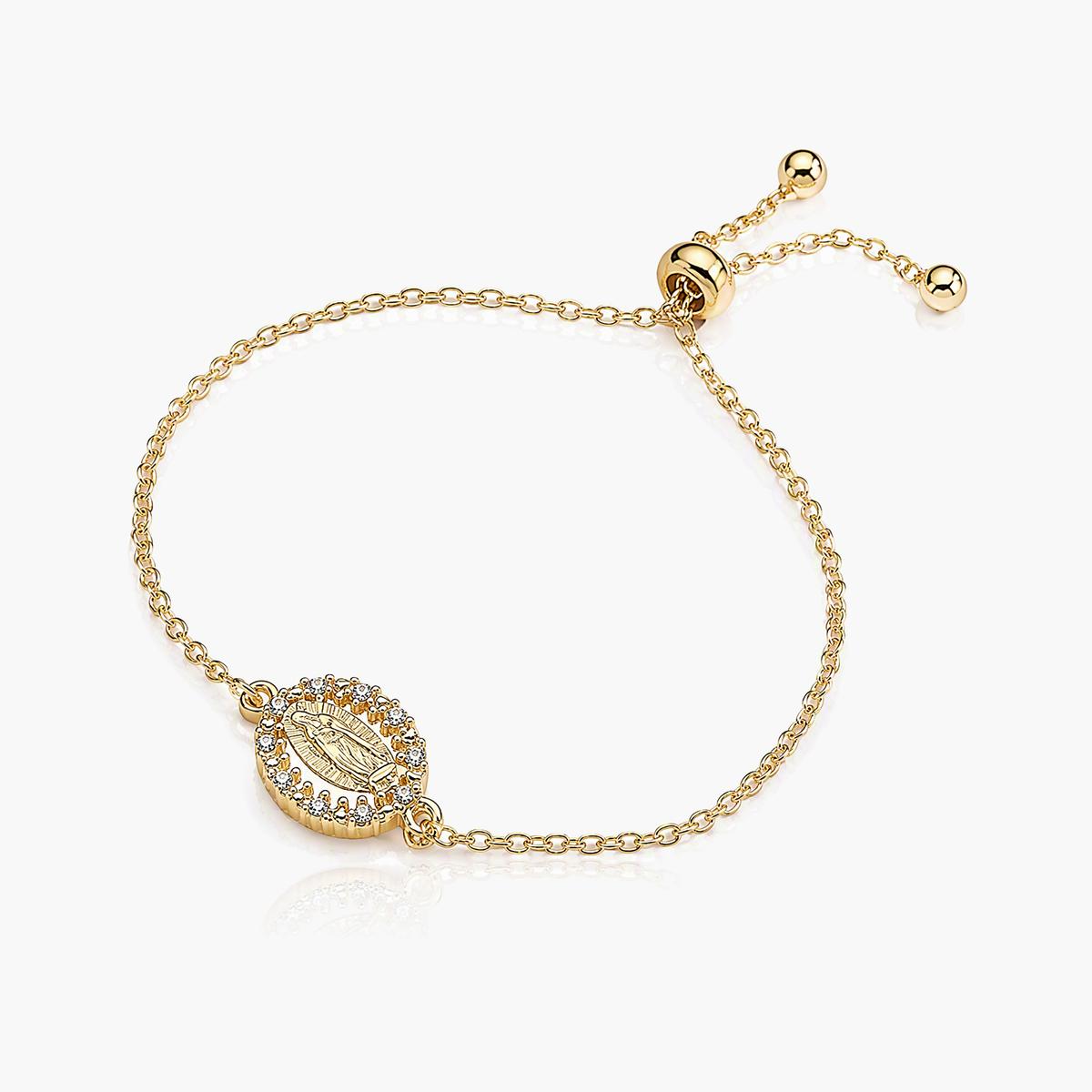 Dainty Virgin Medal Bracelet