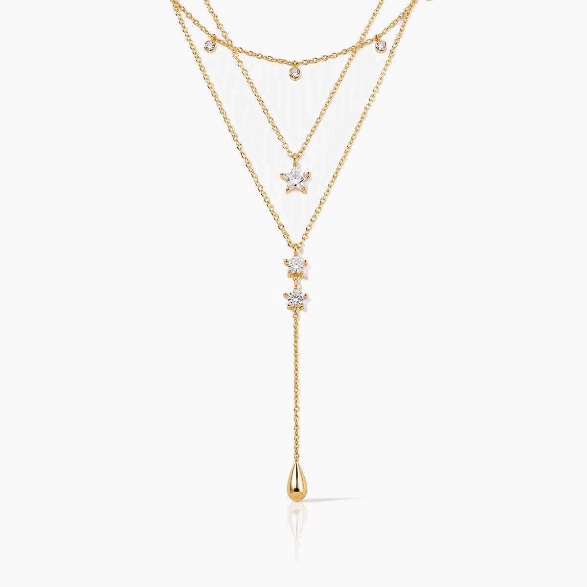Dainty Star Drop Necklace
