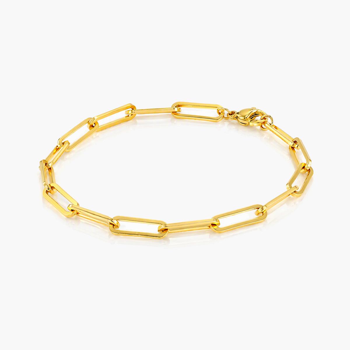 Minimalist Paperclip Chain Bracelet